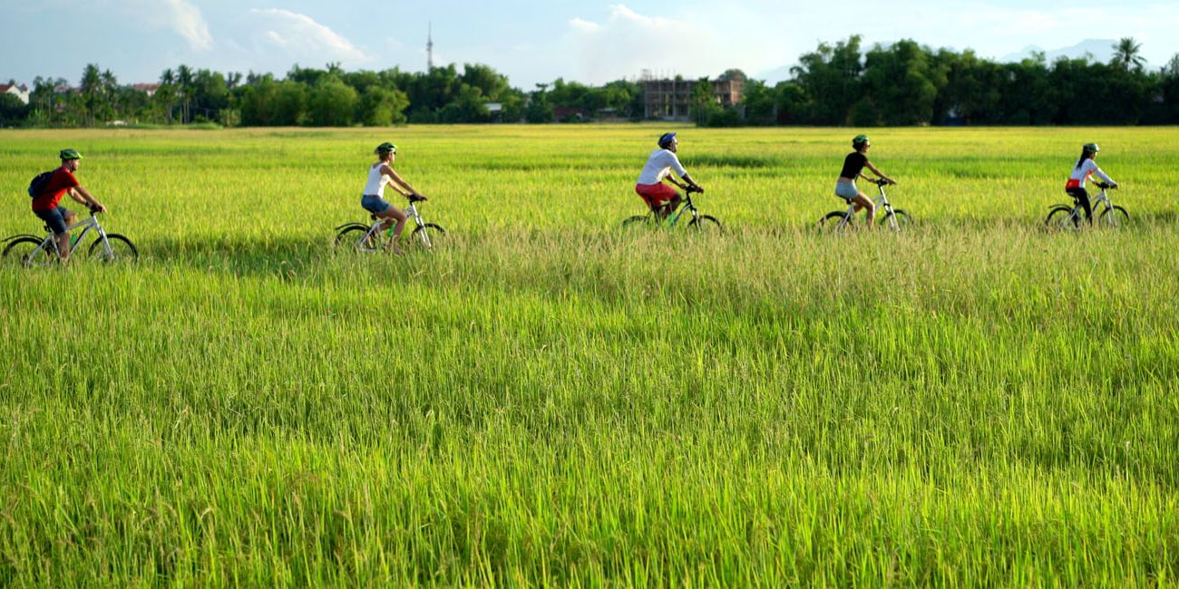Hidden village paths and bamboo bridges near Hoi An