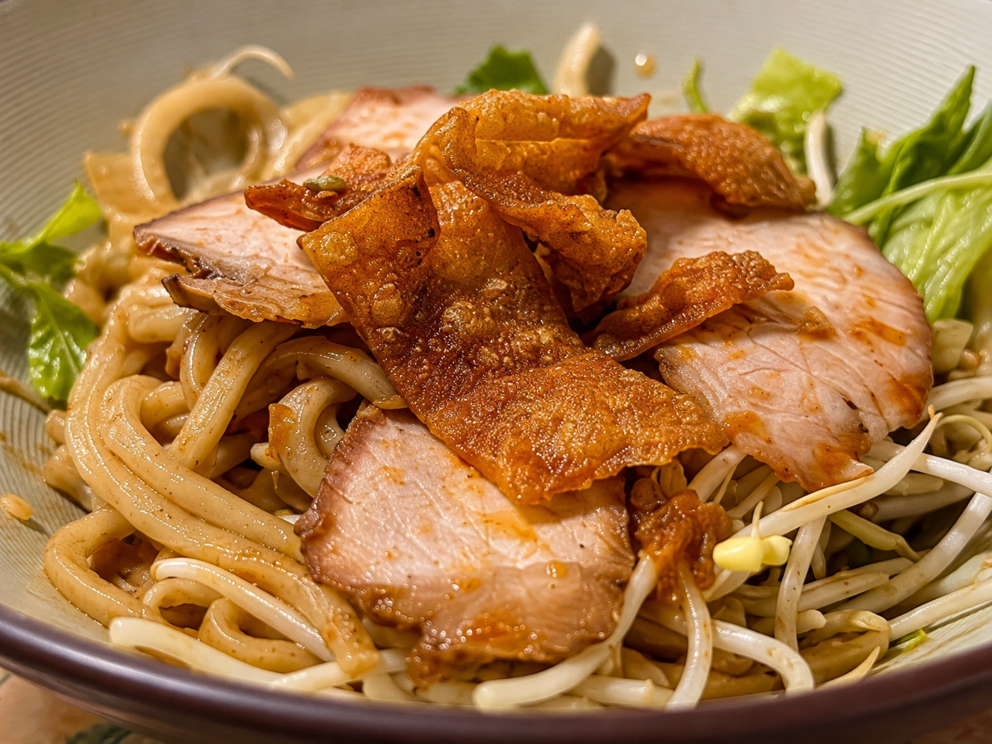 Authentic Cao Lau Noodles Bowl in Hoi An Old Town