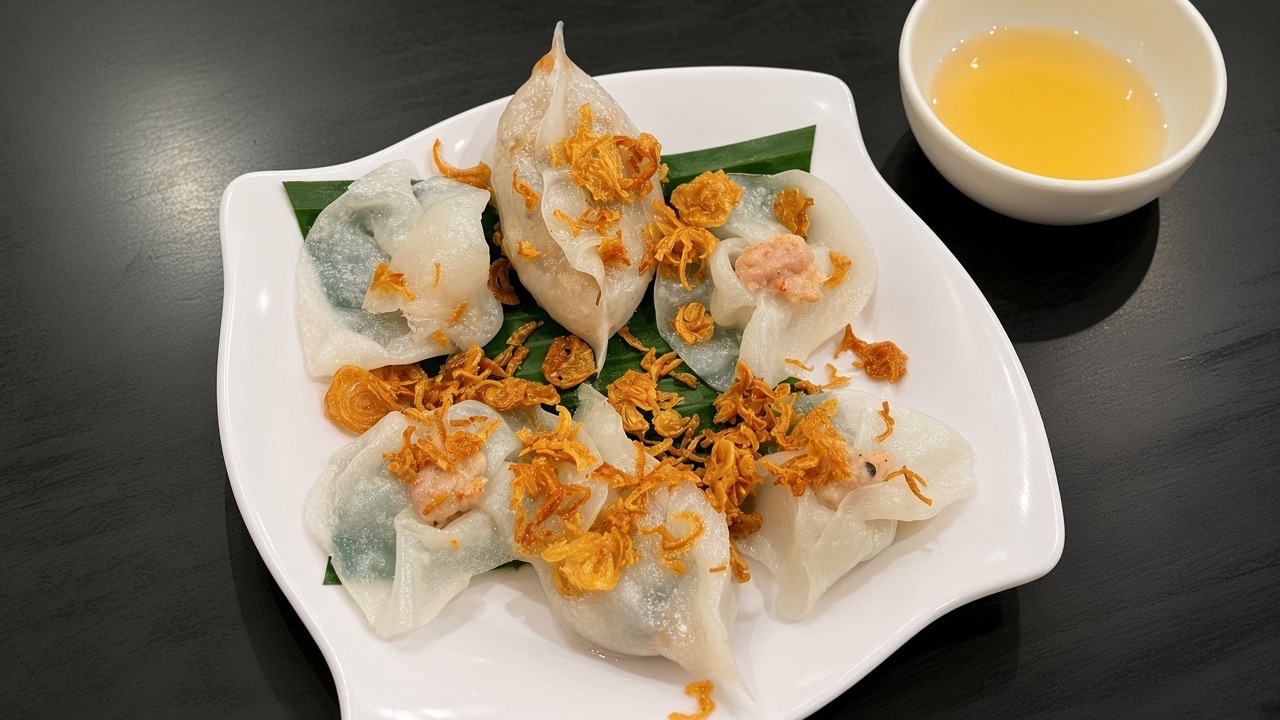 Traditional White Rose Dumplings in Hoi An, Vietnam