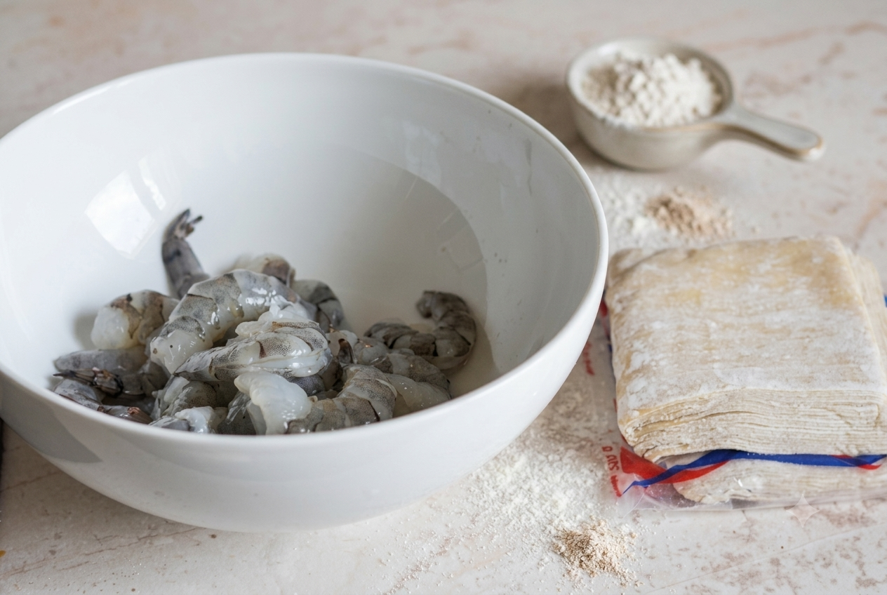 Ingredients for making Hoi An hoanh thanh dumplings