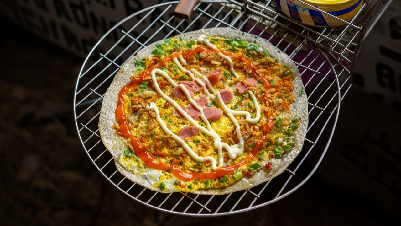 Banh Trang Nuong Grilled Rice Paper Vietnamese Pizza Hoi An