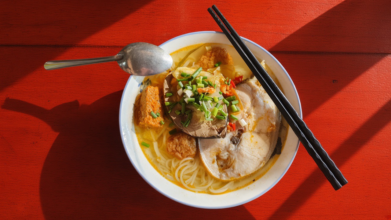 Bun Cha Ca Fish Cake Noodle Soup Hoi An Style