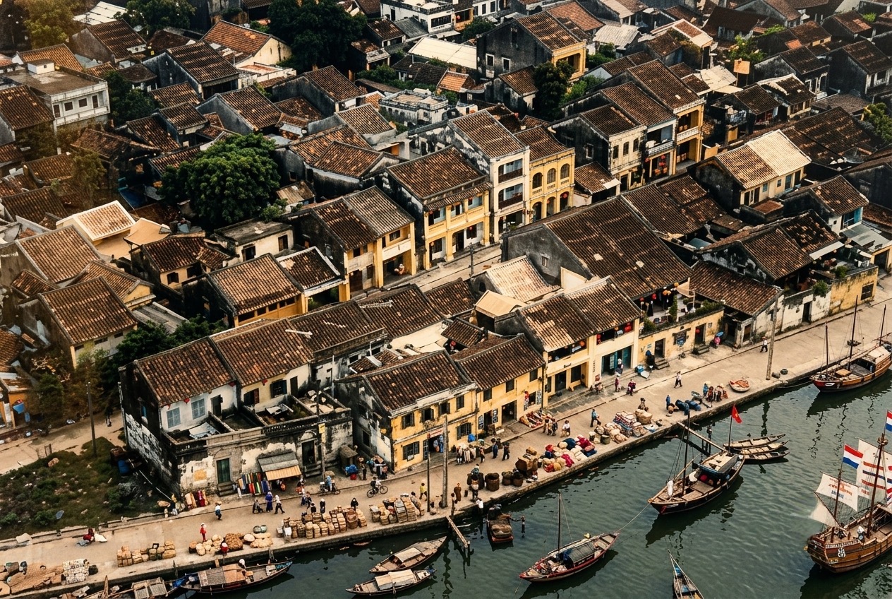 Hoi An Ancient Town reflecting its international trading history